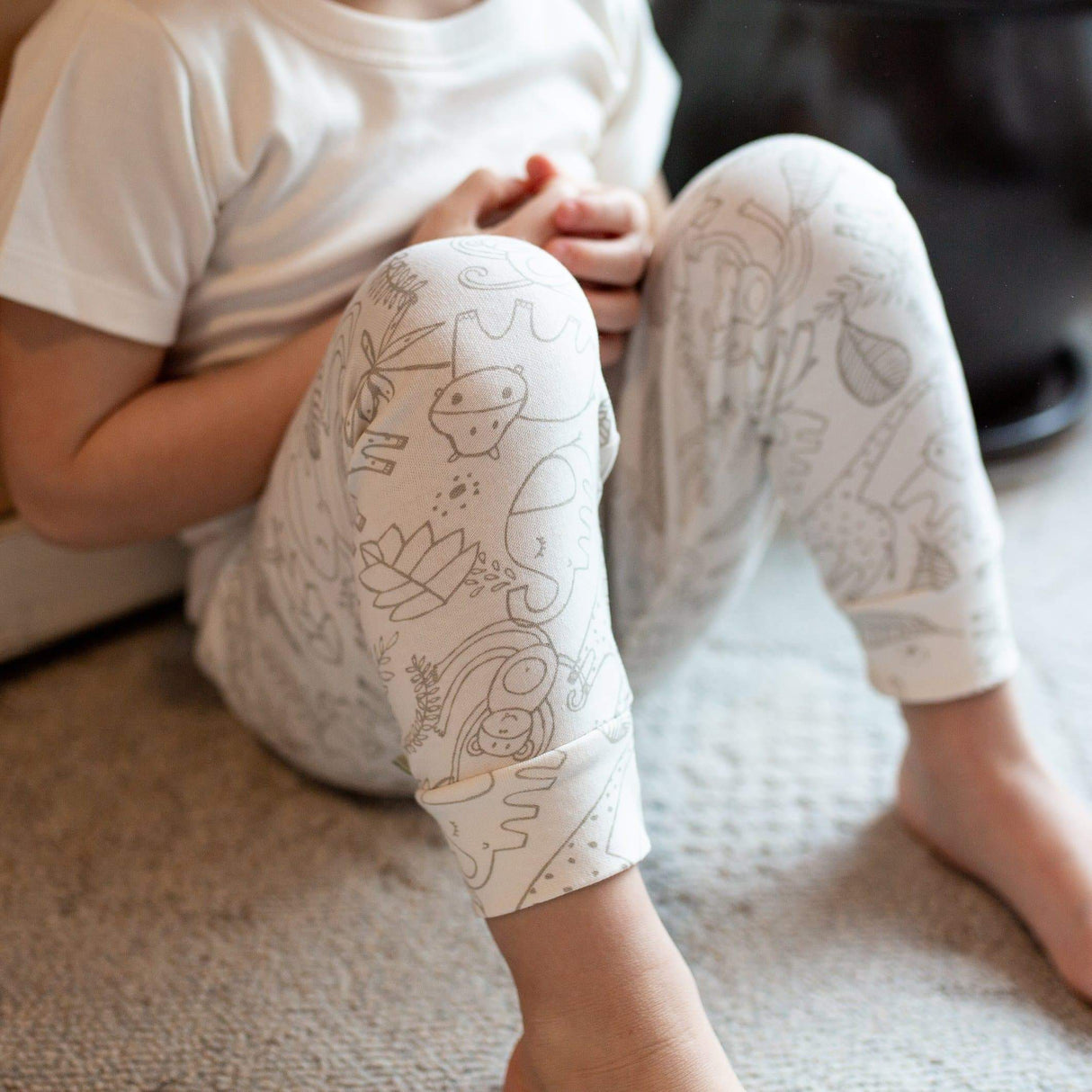 short sleeve pajama set | born to be wild