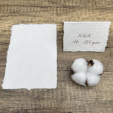 White 150gsm Handmade Cotton Paper (Set of 10)