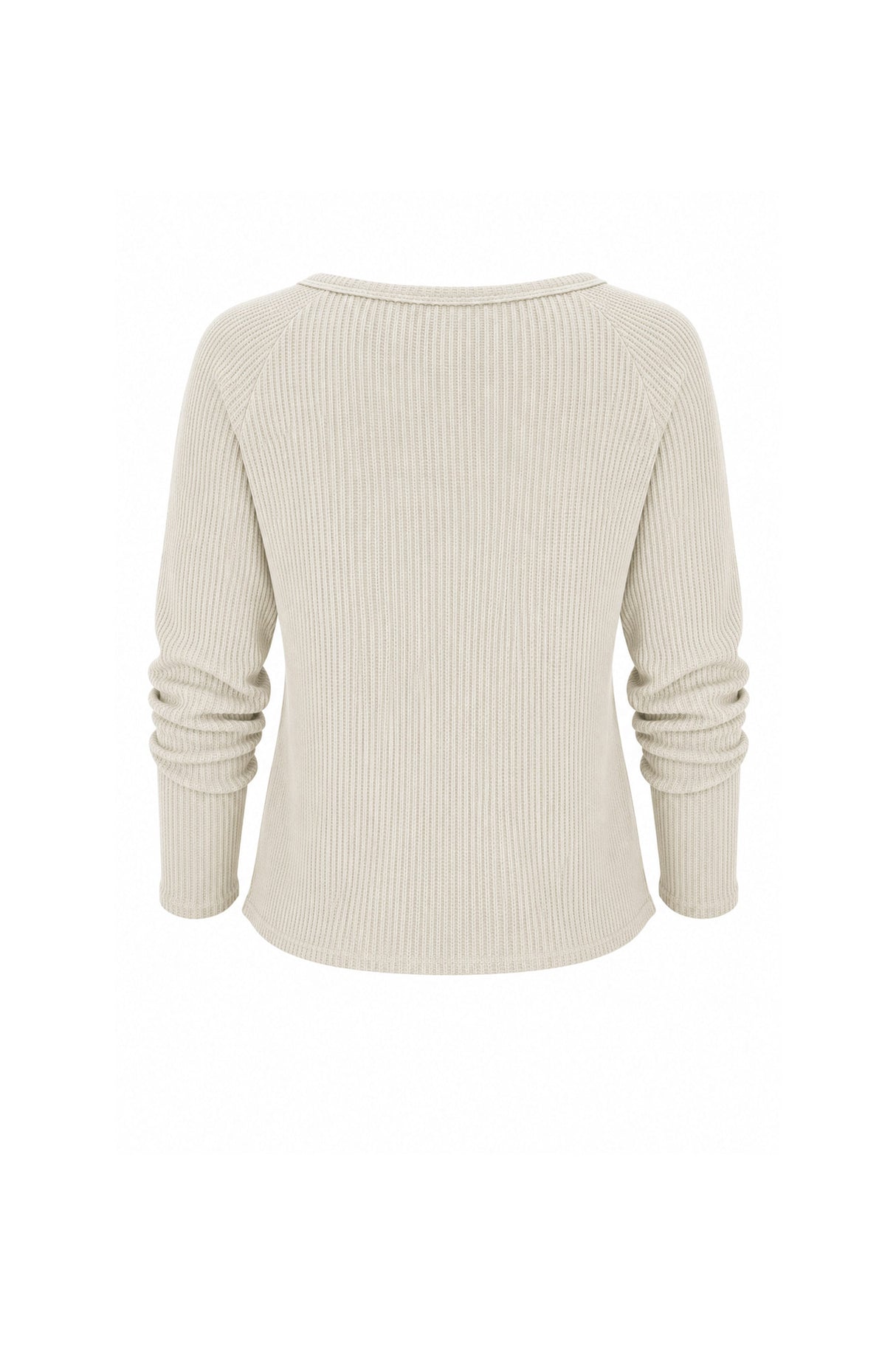 Jules Waffle Knit Organic Cotton V-Neck Pullover