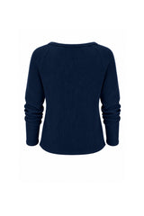 Jules Waffle Knit Organic Cotton V-Neck Pullover