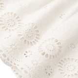 Organic Eyelet Top And Pant Set - Ivory Eyelet