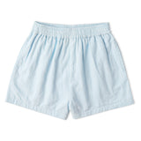 Organic Smocked Top & Shorts Set - Light Blue