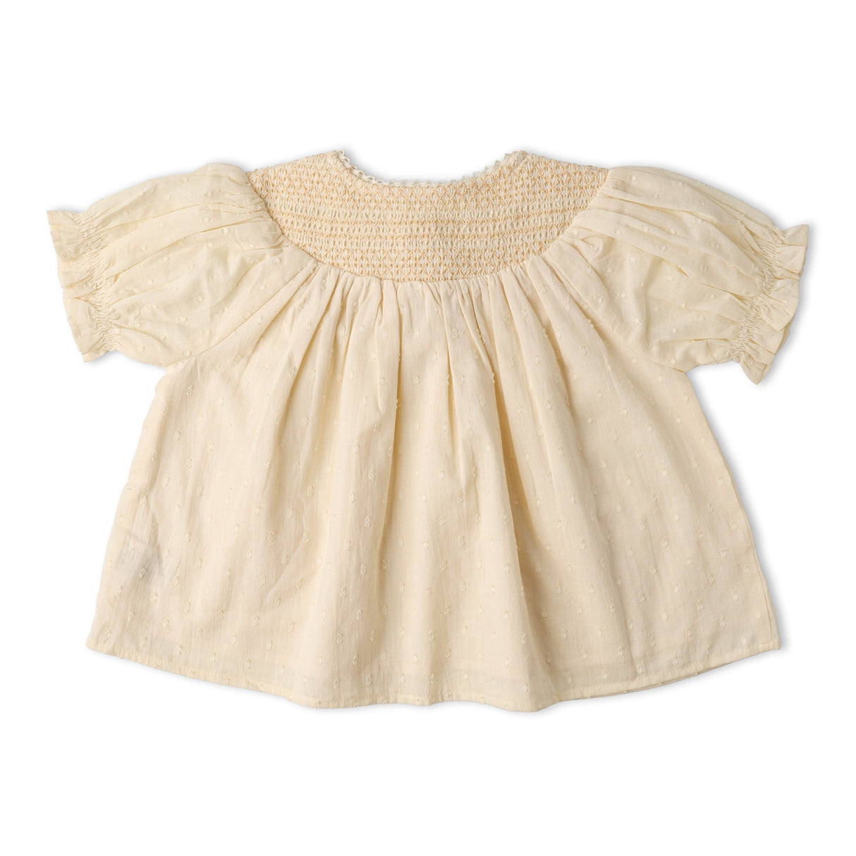Organic Smocked Top & Shorts Set - Butter Yellow