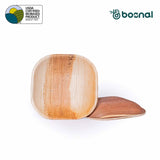 Bosnal - Palm Leaf Biodegradable Plates, 4 inch, Square