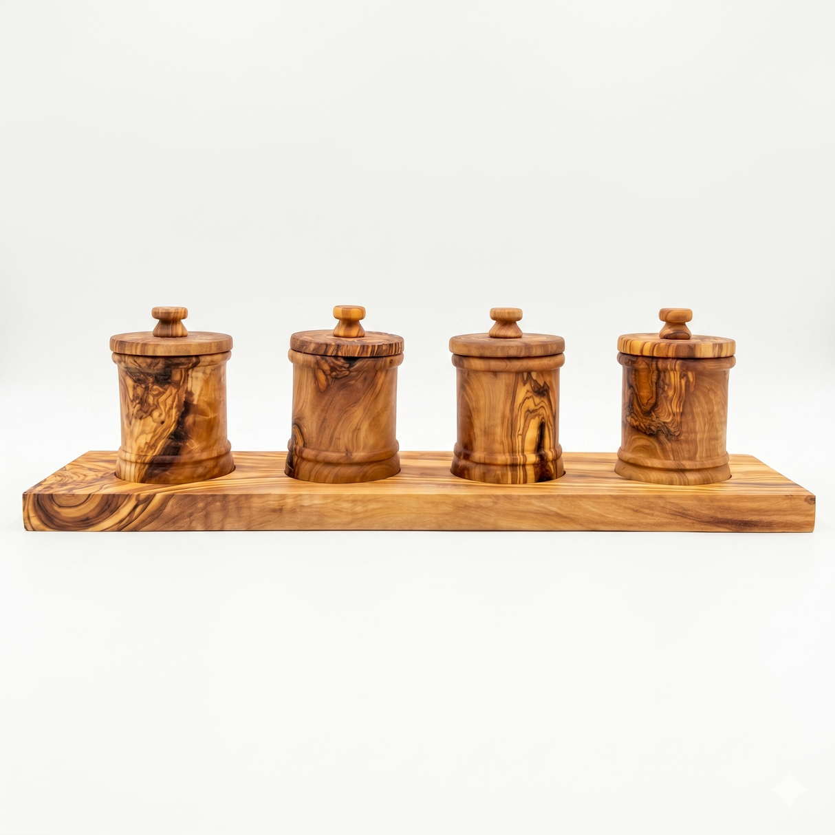 Olive Wood Canister Set