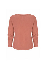 Jules Waffle Knit Organic Cotton V-Neck Pullover