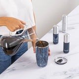 Azurite Travel Bottle Set (3-Pack with Recycled Toiletry Bag)