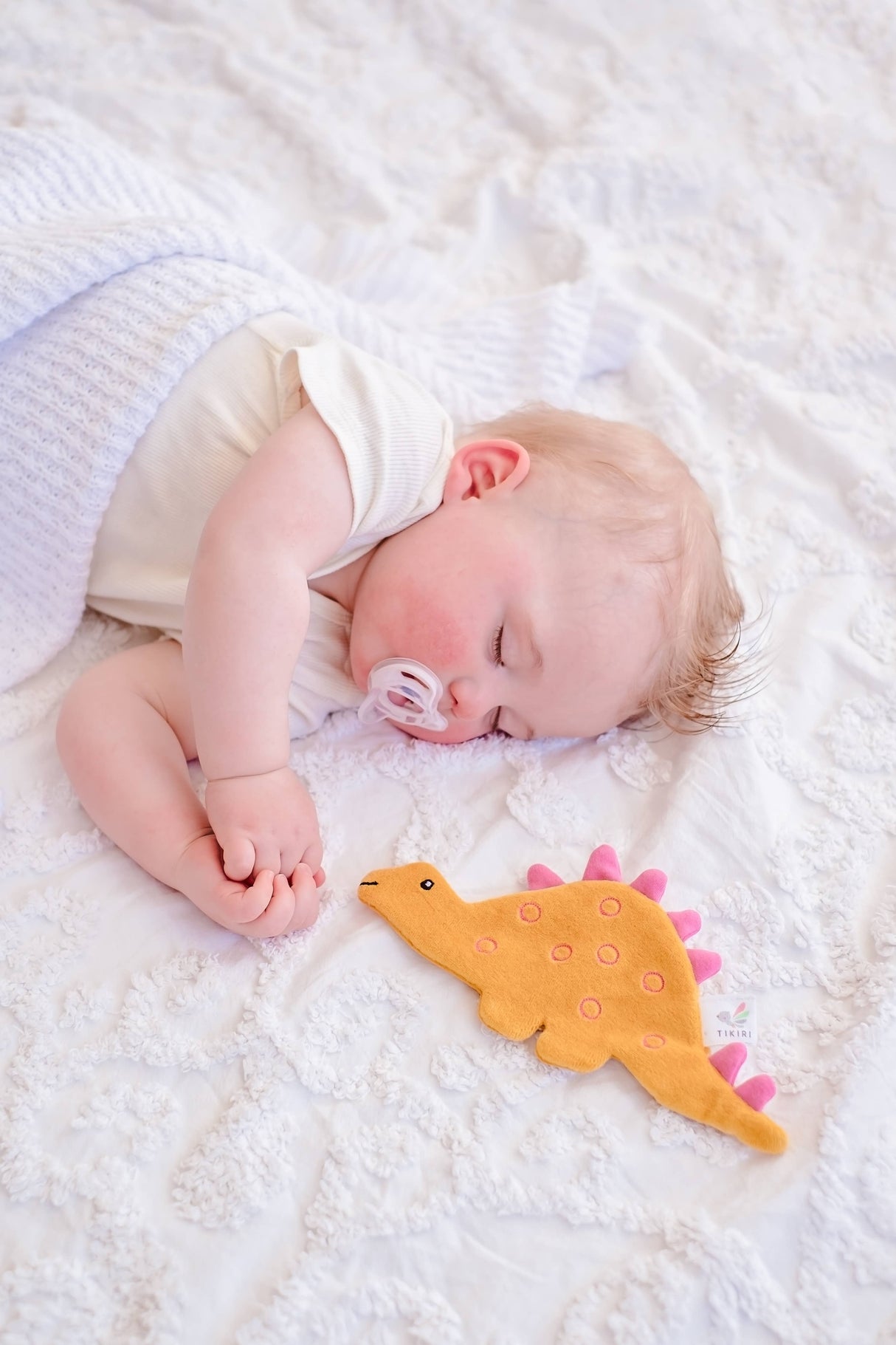 Organic Fabric Crinkle Toy: Stego the Stegosaurus