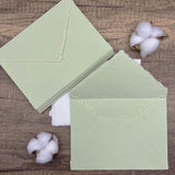 Honeydew Green Handmade Cotton Envelopes (Set of 10)