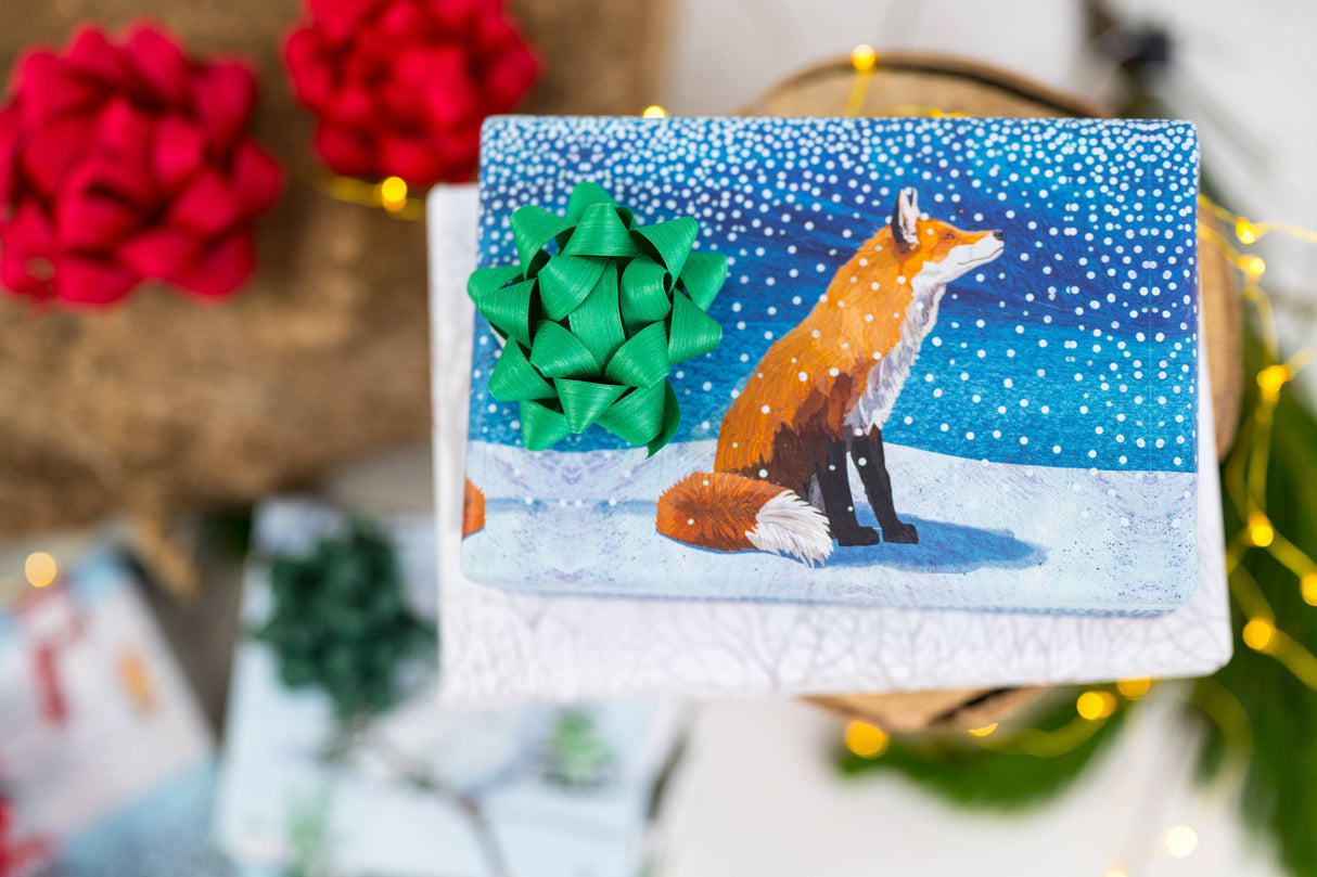 Fox Moment • Double-Sided Eco Wrapping Paper (Holiday Edition)