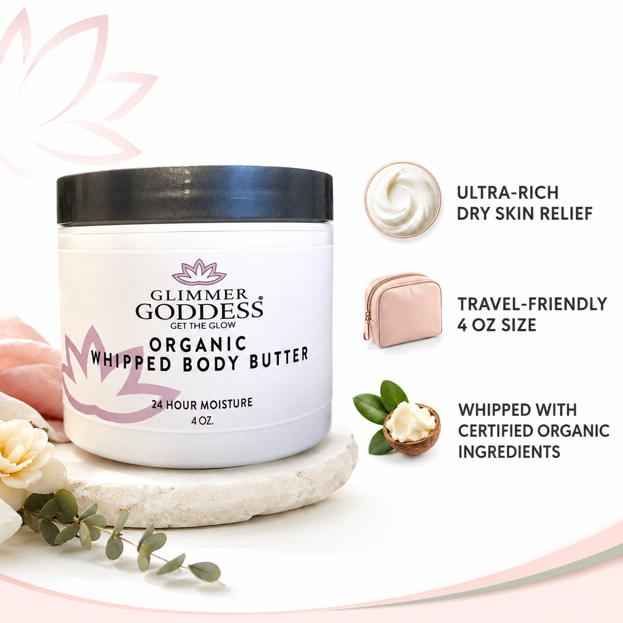 Organic Whipped Body Butter - 4 oz.
