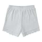 Organic Ruffle Top & Shorts Set - Fog