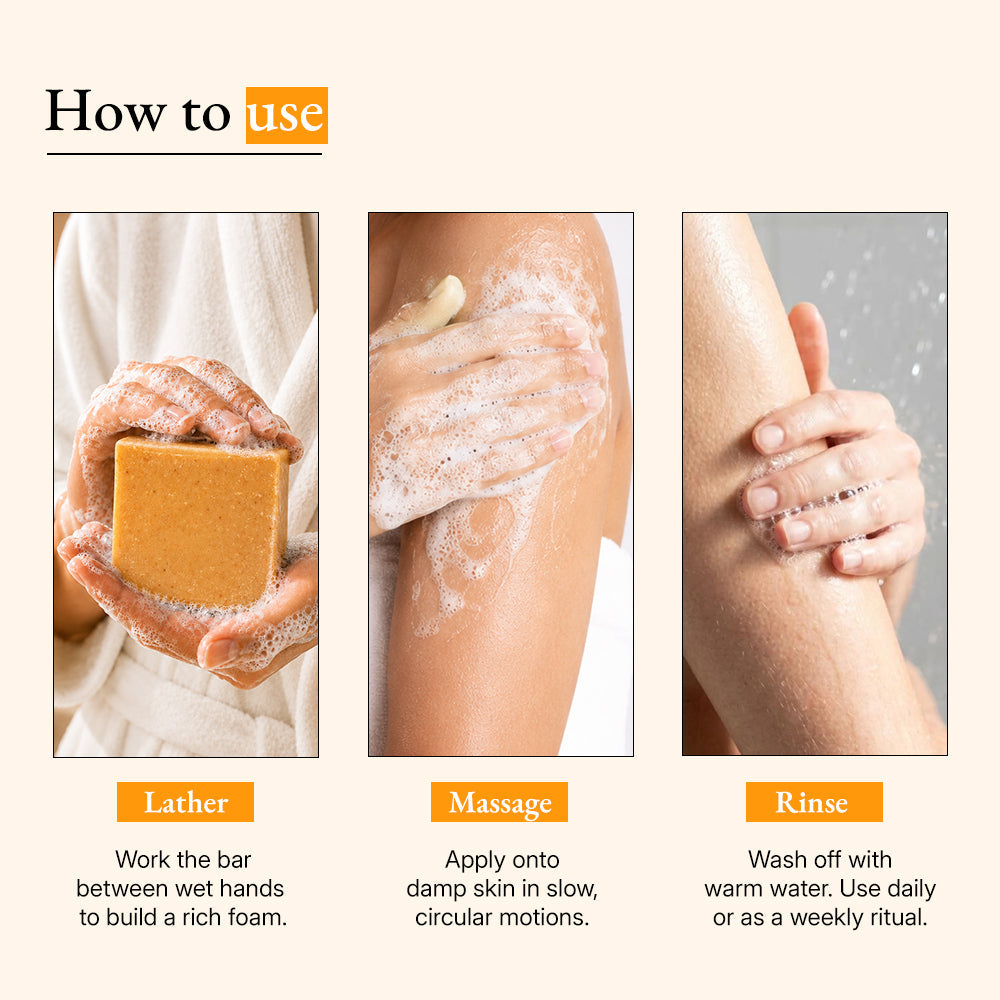Ayurvedic Turmeric Soap Bar with Cow Milk & Ghee (Pitta)