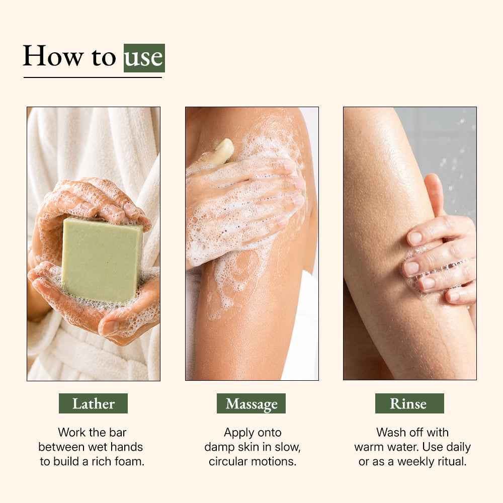 Ayurvedic Neem Cleansing  Soap Bar with Cow Milk & Ghee (Tridoshic)