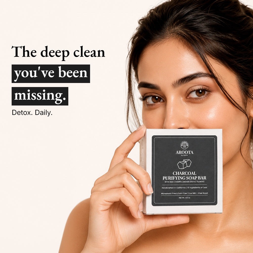 Ayurvedic Charcoal Purifying Soap Bar with Cow Milk & Ghee (Kapha)