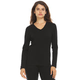 Midweight - Women's Long Sleeve V-Neck Sweater 100% Merino Wool