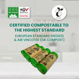 Compostable Bin Liners (8 gallon) | 1 roll of 18 bags