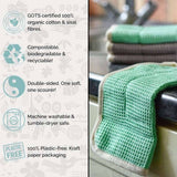 Jungle Culture - Reusable Dish Cloths - 100% Organic Sisal / Cotton Cloth