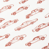 Organic Short Zip Romper - Cars