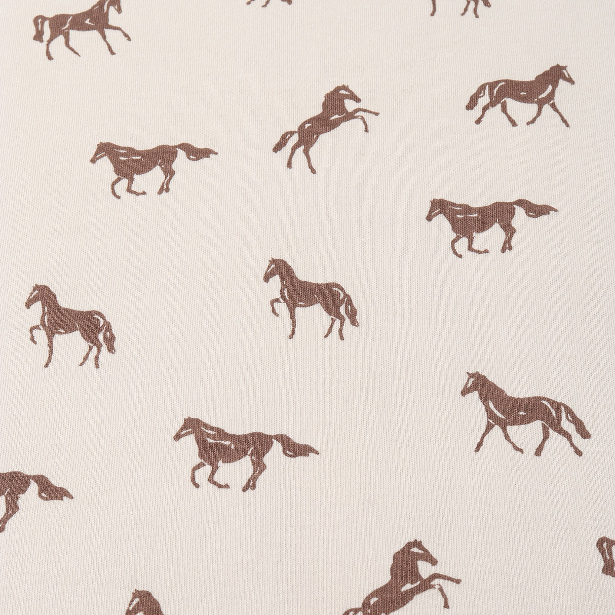 Organic 2-Way Zip Romper - Horses