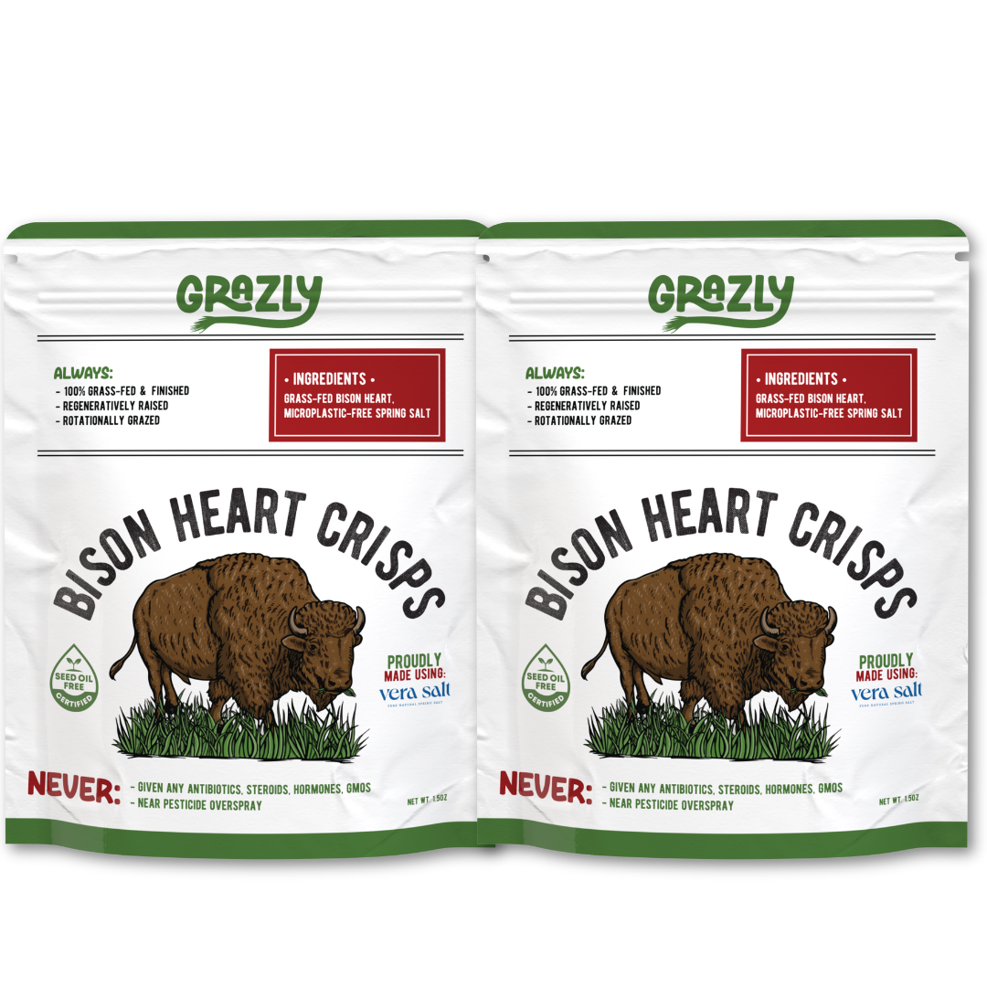 Bison Heart Crisps - 100% Grass-Fed/Finished