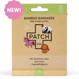 Eco Bamboo Bandages for Kids – Mixed Animal Prints (20-Pack)