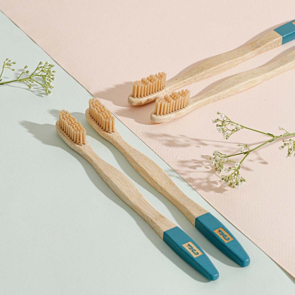 Bamboo Toothbrushes | Natural Toothbrush Set of 4