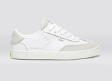 TOCA Pebbled Leather White Suede Smoke White