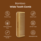 Bamboo Wide Tooth Comb