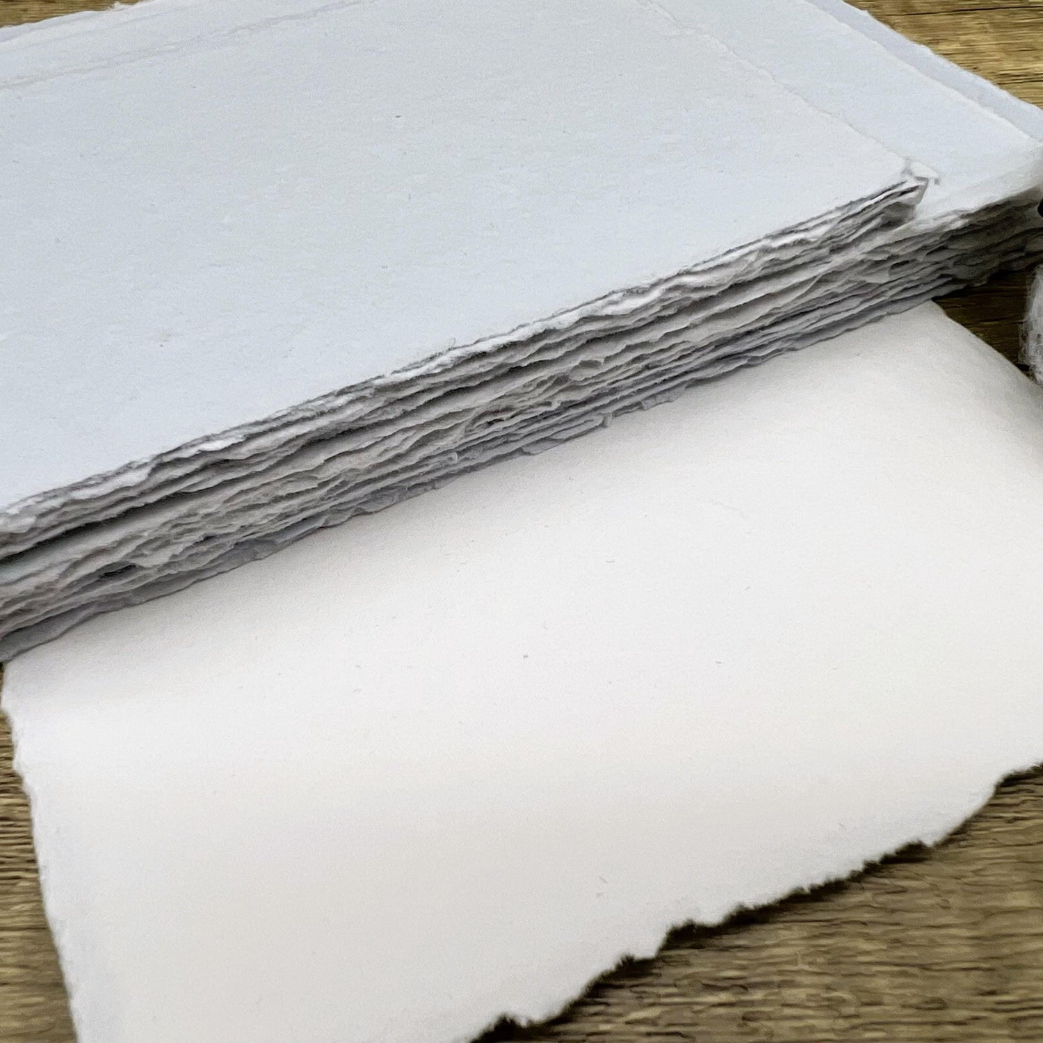 French Blue Handmade Cotton Paper (Set of 10)