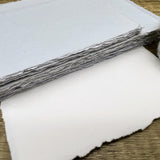 French Blue Handmade Cotton Paper (Set of 10)