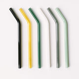 Classic 6" Glass Straw Set - Fjord Mist