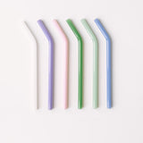 Classic 6" Glass Straw Set - Cote d'Azur