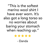 Lightweight - Algonquin Men's Wool T Shirt Crew 100% Merino Wool