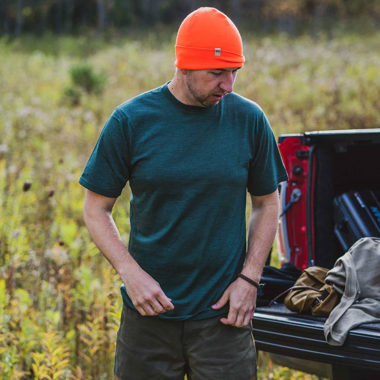Lightweight - Algonquin Men's Wool T Shirt Crew 100% Merino Wool