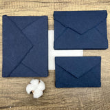 Indigo Handmade Cotton Envelopes (Set of 10)