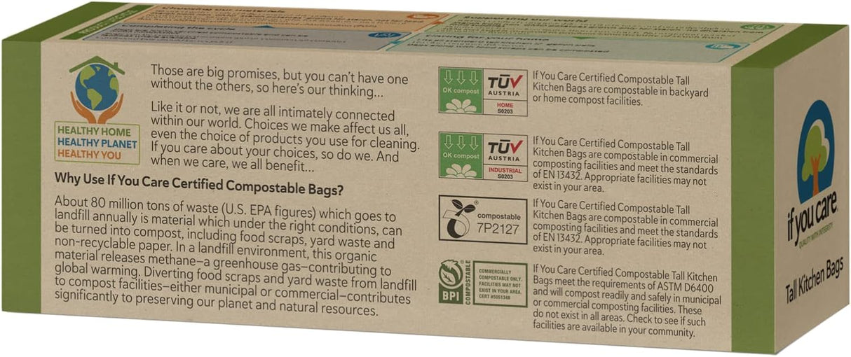 13 Gallon Compostable Tall Kitchen Bags