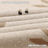 Whimsy Collection - Luxury 100% Cotton Knit Swaddle Baby Blanket