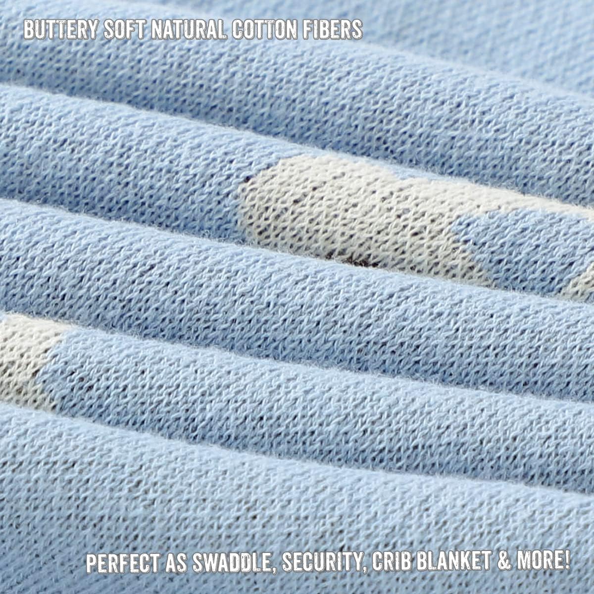 100% Cotton Luxury Knit Car Swaddle Blanket