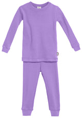 Boys and Girls Soft Organic Cotton Snug Fit Pajama Sets   | Deep Purple