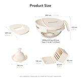Multipurpose Glass Grater/Salad Bowl