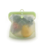 Turquoise Silicone Snap Close Bag – Medium | Reusable Food Storage | Zero-Waste Alternative
