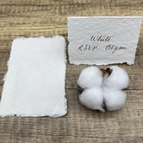 White 150gsm Handmade Cotton Paper (Set of 10)