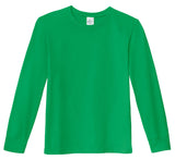 Boys Soft 100% Cotton Medium-Weight Long Sleeve Tee With Cuffs| Elf