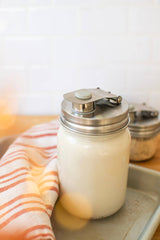 Pourable Jar Lid – Wide Mouth | Stainless Steel Mason Jar Pour Lid | Plastic-Free Kitchen Storage