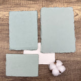 Sage Mist Handmade Cotton Paper (Set of 10)