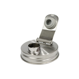 Pourable Jar Lid – Wide Mouth | Stainless Steel Mason Jar Pour Lid | Plastic-Free Kitchen Storage