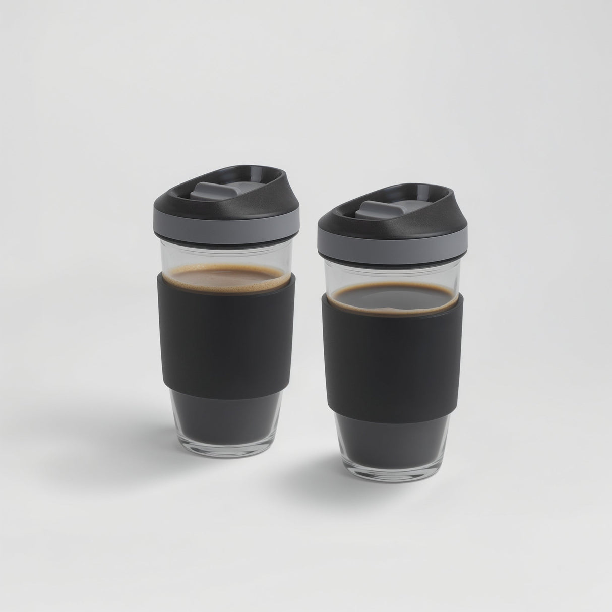 Borosilicate Glass Coffee Cups (2 Cups)