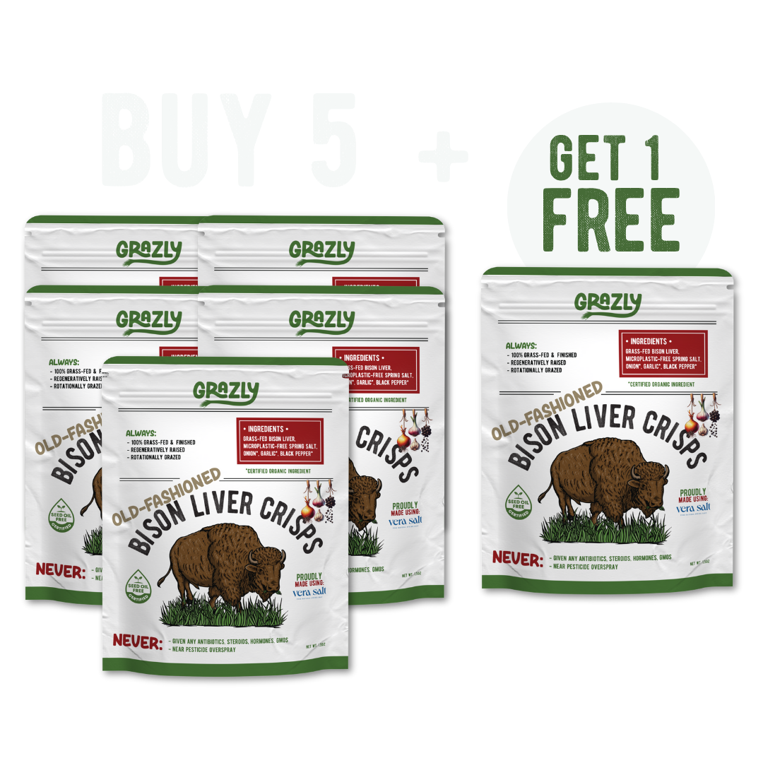 Bison Liver Crisps - 100% Grass-Fed/Finished