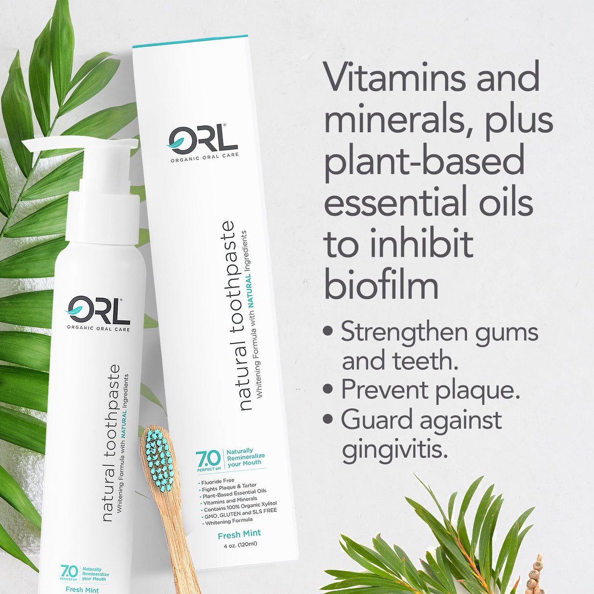 Single Fresh Mint Natural Hydroxyapatite Toothpaste